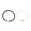 2Pcs 2 Styles Glass Seed Beads Stretch Bracelets Set BJEW-JB11717-2