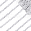 Sparkle Braided Polyester Lace Trim OCOR-WH0079-24B-1