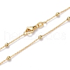 Brass Cable Chain Necklaces NJEW-I247-02G-2