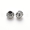 Tibetan Style Alloy European Beads TIBE-N006-76AS-LF-2