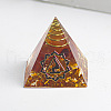 Chakra Theme Orgonite Pyramid Resin Energy Generators WG78315-06-1