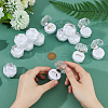 DICOSMETIC 50Pcs Octagonal Transparent Plastic Ring Boxes OBOX-DC0001-02A-3