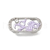 Brass Crystal Rhinestone Oval with Dragon Skeleton Multi-Strands Links KK-P306-15P-2