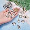 30Pcs 6 Style 304 Stainless Steel Pendant STAS-SZ0002-70P-3