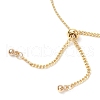 Brass Paperclip Chains & Curb Chains Slider Bracelets for Women BJEW-JB11809-4
