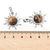 Natural Tiger Eye Pendants G-F786-08P-29-3