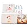 2Pcs 2 Styles Natural Aquamarine & Morganite Faceted Teardrop Pendants G-Z078-01P-3