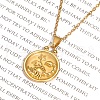 Stainless Steel Constellation Pendant Cable Chain Necklaces for Women Men PW-WG22DB4-10-1
