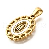 Golden 304 Stainless Steel Pendants STAS-K300-02G-M-2