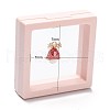 Square Transparent PE Thin Film Suspension Jewelry Display Box CON-D009-01B-04-4