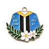 Alloy Enamel Pendants ENAM-D302-02KCG-03A-1