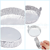 Olycraft 90Pcs 3 Style Aluminum Foil Weighing Dish AJEW-OC0002-56-3
