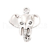 Tibetan Style Alloy Elephant Pendants TIBEP-1478-AS-LF-1