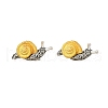 Alloy Two Tone Stud Earrings EJEW-D312-01ASG-3