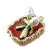 Alloy Enamel Pendants ENAM-K076-02A-G-2