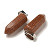 Synthetic Goldstone Pendants G-Z067-07P-21-3