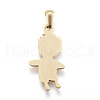 Ion Plating(IP) 304 Stainless Steel Pendants STAS-K162-031G-2