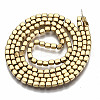 Electroplate Non-magnetic Synthetic Hematite Beads Strands G-T114-53G-2