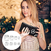 AHADERMAKER 80Pcs 8 Style Rectangle Octagon & Square Sew on Rhinestone RGLA-GA0001-10-6