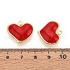 Brass Enamel Pendants KK-N265-07G-3