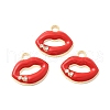 Alloy Enamel Pendants FIND-U033-01G-1