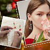 Christmas Theme Alloy Enamel Rhinestone Pendant Locking Stitch Markers HJEW-SC00001-5
