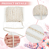 15 Yards Polyester Lace Ribbon OCOR-WH0088-35A-5