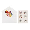 Rectangle Diwali Day Paper Greeting Card DIY-NH0010-01A-2