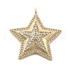 Real 18K Gold Plated Brass Micro Pave Cubic Zirconia Pendants KK-L209-097G-1