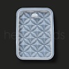 DIY Embossed Flower Pattern Pendant Silicone Molds DIY-G079-01F-3