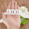 DELORIGIN 15 Yards Cotton Embroidery Flower Hollow Lace Ribbon OCOR-DR0001-05-3