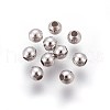 Anti-Tarnish Rhodium Plated 925 Sterling Silver Beads STER-E062-07P-2