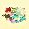 10Pcs 10 Colors Glass Pendant GLAA-FS0001-83-9