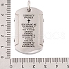 Non-Tarnish 304 Stainless Steel Pendants STAS-K283-04P-3