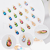AHADERMAKER 30Pcs Faceted Glass Pendants FIND-GA0002-69-4
