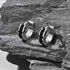 304 Stainless Steel Enamel Hoop Earrings EJEW-P300-03P-05-1