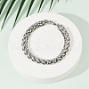 201 Stainless Steel Cuba Style Chian Bracelet for Men BJEW-B138-06P-04-2