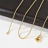 Brass Ball Chain Necklaces X-MAK-L009-06G-2