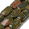 Natural Unakite Beads Strands G-M420-M01-02-1