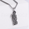 Retro European American Punk Hip-hop Death Stainless Steel Pendant Necklaces RD8760-1-1