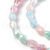 Electroplate Glass Beads Strands EGLA-U004-01-3