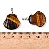 Natural Tiger Eye Pendants G-T138-208I-3