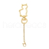2Pcs 2 Colors Cat Alloy Swivel Lobster Clasps HJEW-JM03382-4