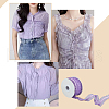 Nylon Pleated Elastic Mesh Lace Ribbon OCOR-WH0086-96C-6