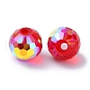 AB Color Plated Glass Beads EGLA-P059-02A-AB08-2