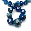 Dyed Natural Agate Bead Strands G-Q940-08B-2