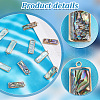   10Pcs 2 Colors Brass Pave Shell Pendants SHEL-PH0001-58-4