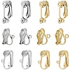 SUNNYCLUE 24Pcs 6 Styles 304 Stainless Steel Clip-on Earring Converters Findings STAS-SC0006-79-1