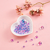 4 Styles Transparent Spray Painted Glass Beads GLAA-CJ0001-42-5
