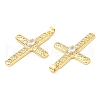 Rack Plating Brass Micro Pave Cubic Zirconia Pendants KK-A185-28G-3